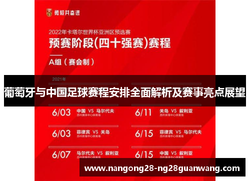 葡萄牙与中国足球赛程安排全面解析及赛事亮点展望